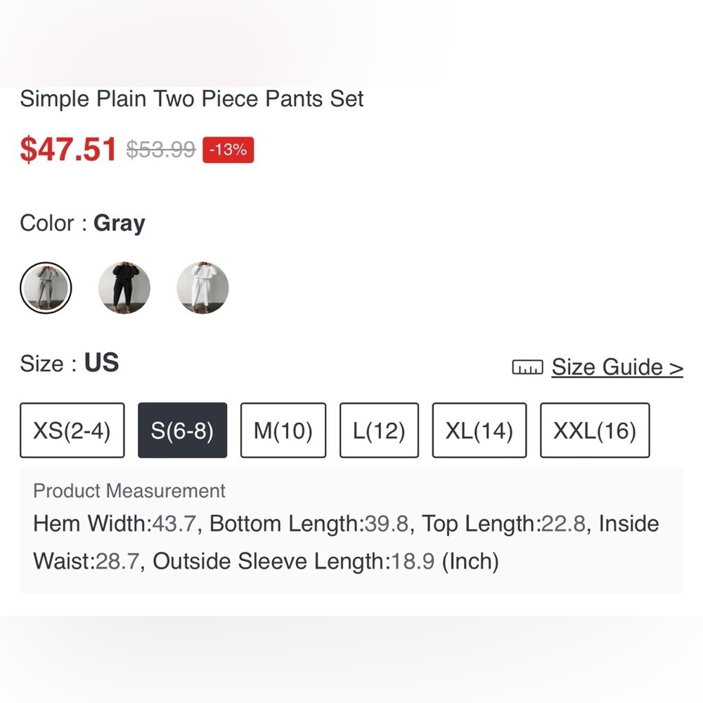 STYLEWE Long Sleeve Top Women Multiple Sizes Gray - Picture 7 of 10